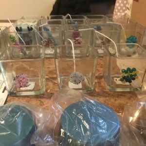 Hand decorated candles, made with , love , time & effort , custom made